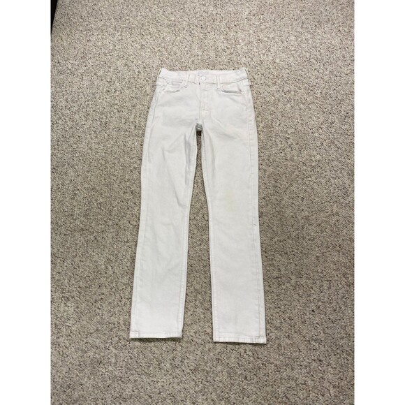 26 Mother Denim The Mid Rise Dazzler Ankle Fairest Of Them All White - Picture 1 of 12